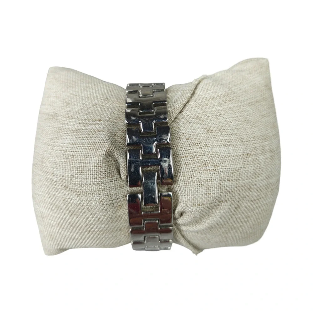 U.S. Polo Assn. Women's Silver-Tone Bracelet Watch with Blue Face